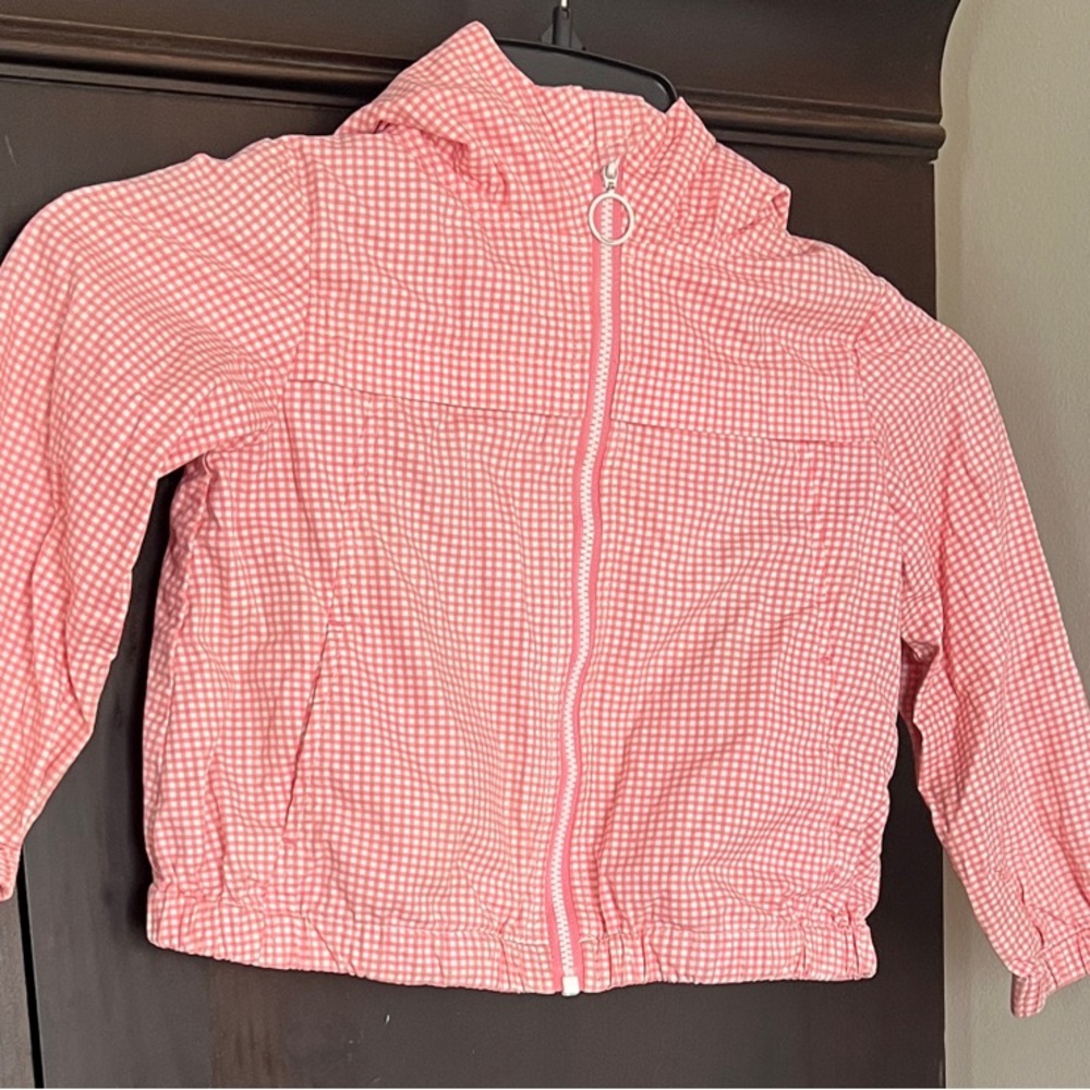 Cyrillus Kids Raincoat in Pink Gingham